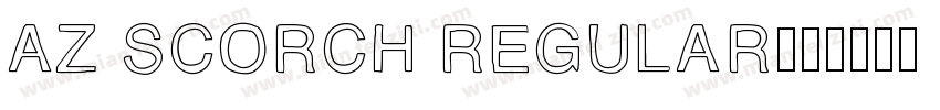 AZ Scorch Regular字体转换